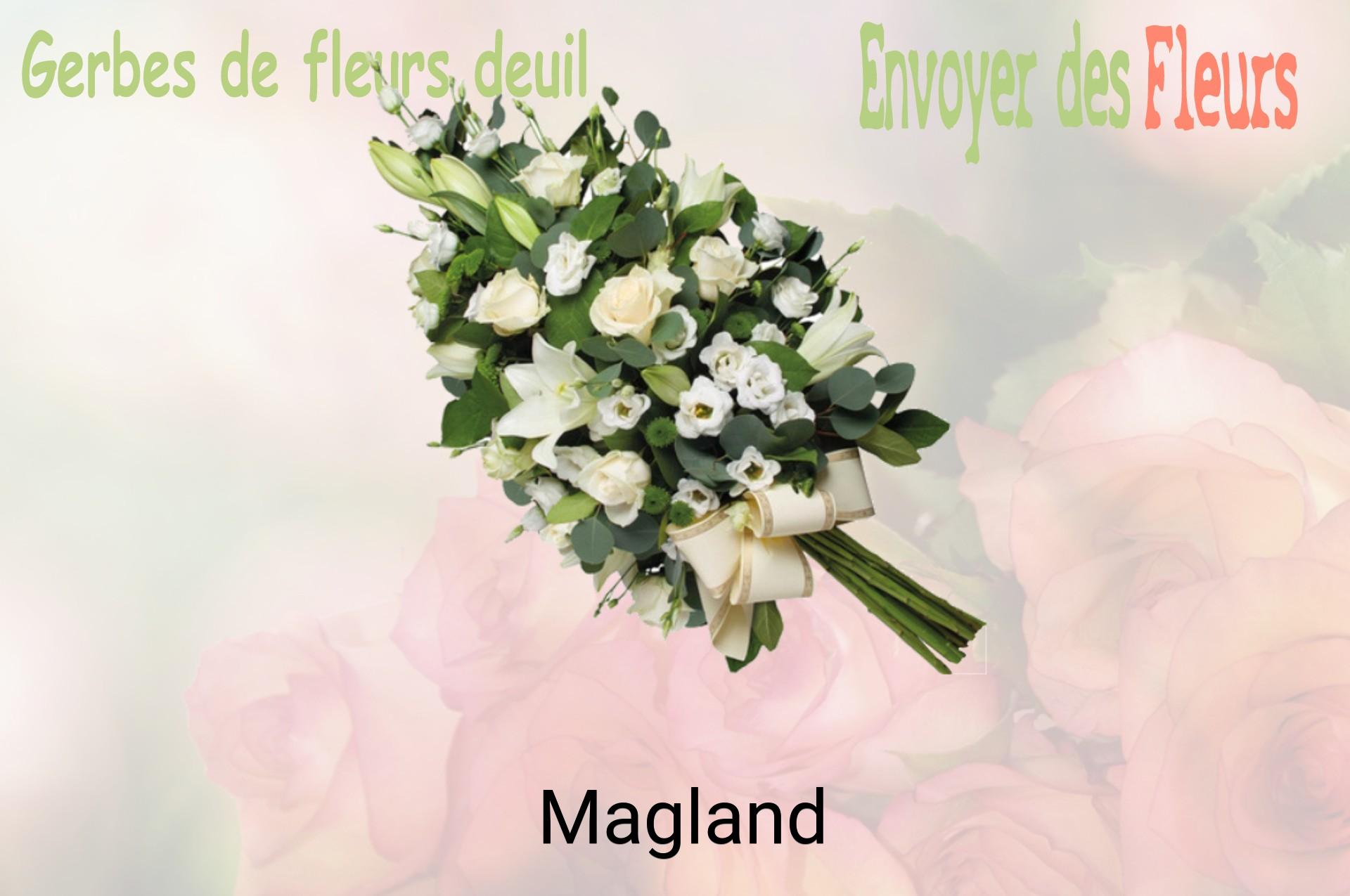 Gerbe de fleurs de deuil livrée à Magland
